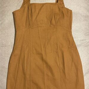 Elegant Brown Women's Dress
